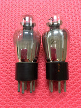 Load image into Gallery viewer, Matched Pair Sylvania Type / Number 27 #27 Vacuum Tubes Valves Perforated Plates