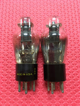 Load image into Gallery viewer, Matched Pair Sylvania Type / Number 27 #27 Vacuum Tubes Valves Perforated Plates