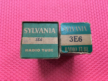 Load image into Gallery viewer, 2 Sylvania 3E6 Vacuum Tubes Valves NOS NIB Lot Of Two