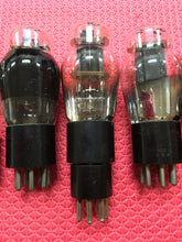Load image into Gallery viewer, 7 US-Made 6A6 Vacuum Tubes Valves Black Plate Lot Of Seven