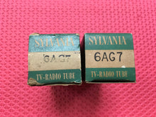 Load image into Gallery viewer, 2 Sylvania 6AG7 Vacuum Tubes Valves NOS NIB Lot Of Two