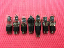 Load image into Gallery viewer, 7 US-Made 6A6 Vacuum Tubes Valves Black Plate Lot Of Seven