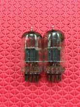 Load image into Gallery viewer, Matched Pair Tung-Sol 12AV7 Vacuum Tubes Black Plate