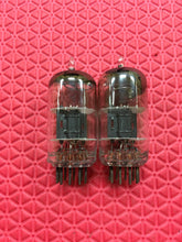 Load image into Gallery viewer, Matched Pair Tung-Sol 12AV7 Vacuum Tubes Black Plate