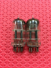 Load image into Gallery viewer, Matched Pair Tung-Sol 12AV7 Vacuum Tubes Black Plate