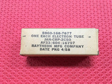 Load image into Gallery viewer, Raytheon JANCRP2C50 2C50 Vacuum Tube Valve Milspec NOS NIB