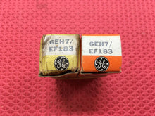Load image into Gallery viewer, 2 General Electric GE 6EH7 EF183 Vacuum Tubes Valves NOS NIB Lot Of Two