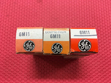 Load image into Gallery viewer, 3 General Electric GE 6M11 Vacuum Tubes Valves NOS NIB Lot Of Three