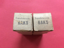 Load image into Gallery viewer, Matched Pair Transleteronic 6AK5 6J1 6J2 Vacuum Tubes Valves NOS NIB