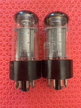 Load image into Gallery viewer, Matched Pair Sylvania 6V6 6V6GTA Silver Top Vacuum Tubes