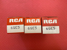 Load image into Gallery viewer, 3 RCA 6GE5 Vacuum Tubes NOS NIB Lot Of Three