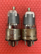Load image into Gallery viewer, Matched Pair National Union NU 6J7 6J7GT Vacuum Tubes Valves Glass Bottles