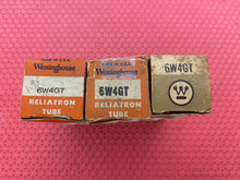 Load image into Gallery viewer, 3 Westinghouse 6W4 6W4GT Vacuum Tubes Valves NOS NIB Lot Of Three