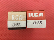 Load image into Gallery viewer, 2 RCA 6HS5 Vacuum Tubes Valves NOS NIB Lot Of Two