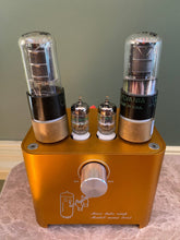 Load image into Gallery viewer, Matched Pair Sylvania 6V6 6V6GT Vacuum Tubes Valves Black Plates Clear Bottles NOS-Testing