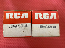 Load image into Gallery viewer, 2 RCA 6BK4 6BK4A 6BK4B 6BK4C 6EL4 6EL4A Vacuum Tubes Valves NOS NIB Lot Of Two