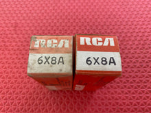 Load image into Gallery viewer, 2 RCA 6X8 Vacuum Tubes Valves NOS NIB Lot Of Two