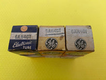 Load image into Gallery viewer, 3 General Electric GE 6AH4 6AH4GT Vacuum Tubes NOS NIB Lot Of Three