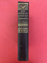 Load image into Gallery viewer, H. L. Mencken The American Language Supplement One 1 Alfred A. Knopf