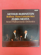 Load image into Gallery viewer, Arthur Rubinstein Brahms: Piano Concerto Number 2 Zubin Mehta Israel Philharmonic Orchestra Stereo Vinyl LP London Records CS7018