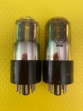 Load image into Gallery viewer, Matched Pair Sylvania 6SN7 6SN7GT Vacuum Tubes Valves