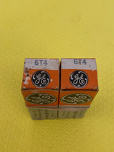 Load image into Gallery viewer, 2 General Electric GE 6T4 Vacuum Tubes Valves NOS NIB