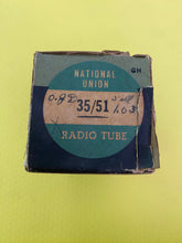 Load image into Gallery viewer, National Union NU 35 #35 / 51 #51 Vacuum Tube Valve Mesh Plate Shoulder Style NOS NIB