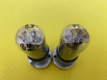 Load image into Gallery viewer, Matched Pair Canadian General Electric GE 12SN7 12SN7GT Vacuum Tubes Valves Black Plate NOS NIB