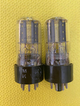 Load image into Gallery viewer, Matched Pair Canadian General Electric 12SN7 12SN7GTA Vacuum Tubes Valves Black Plate NOS-Testing