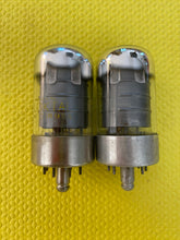 Load image into Gallery viewer, Matched Pair Sylvania 7B7 Vacuum Tubes Valves