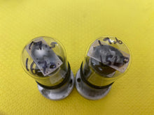 Load image into Gallery viewer, Matched Pair RCA Black Plate 6K6 6K6GT Vacuum Tubes Black Plate