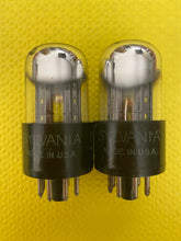Load image into Gallery viewer, Matched Pair Sylvania Bad Boy 12SN7 12SN7GT Vacuum Tubes Valves