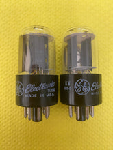 Load image into Gallery viewer, Matched Pair General Electric GE 12SN7 12SN7GTA Vacuum Tubes NOS NIB