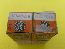 Load image into Gallery viewer, Matched Pair General Electric GE 12SN7 12SN7GTA Vacuum Tubes NOS NIB