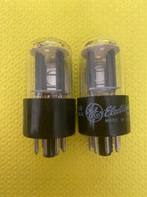 Load image into Gallery viewer, Matched Pair General Electric GE 12SN7 12SN7GTA Vacuum Tubes NOS NIB