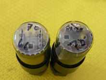 Load image into Gallery viewer, Matched Pair General Electric GE Red Label 6SN7 6SN7GTB Vacuum Tubes Copper Support Rods