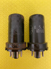 Load image into Gallery viewer, Matched Pair RCA JAN-CRC-6SJ7 6SJ7 VT116 Vacuum Tubes Valves Milspec World War Two Vintage
