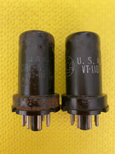 Load image into Gallery viewer, Matched Pair RCA JAN-CRC-6SJ7 6SJ7 VT116 Vacuum Tubes Milspec World War Two Vintage