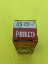 Load image into Gallery viewer, Philco 25F5 Vacuum Tube Valve NOS NIB