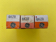 Load image into Gallery viewer, 3 General Electric GE 6KZ8 Vacuum Tubes NOS NIB Lot Of Three