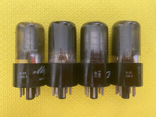Load image into Gallery viewer, 4 Ken-Rad 6K6 6K6GT Vacuum Tubes Valves Black Glass Lot Of Four
