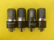Load image into Gallery viewer, 4 Ken-Rad 6K6 6K6GT Vacuum Tubes Valves Black Glass Lot Of Four