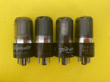 Load image into Gallery viewer, 4 Ken-Rad 6K6 6K6GT Vacuum Tubes Valves Black Glass Lot Of Four