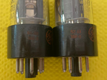 Load image into Gallery viewer, Matched Pair General Electric GE Red Label 6SN7 6SN7GTB Vacuum Tubes Valves Copper Support Rods
