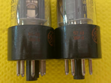 Load image into Gallery viewer, Matched Pair General Electric GE Red Label 6SN7 6SN7GTB Vacuum Tubes Valves Copper Support Rods