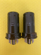 Load image into Gallery viewer, Matched Pair General Electric GE 6SJ7 6J8P JANCG6SJ7 Milspec Vacuum Tubes Valves NOS NIB