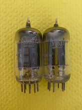 Load image into Gallery viewer, Matched Pair RCA 5963 12AU7 12AU7A Vacuum Tubes Black Plate Industrial-Grade