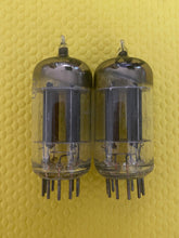 Load image into Gallery viewer, Matched Pair RCA 5963 12AU7 12AU7A Vacuum Tubes Black Plate Industrial-Grade