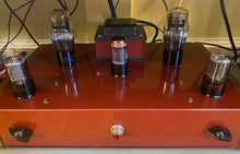 Load image into Gallery viewer, Matched Pair General Electric GE Red Label 6SN7 6SN7GTB Vacuum Tubes Copper Support Rods