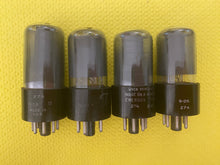 Load image into Gallery viewer, 4 RCA 6K6 6K6GT Vacuum Tubes Gray Glass Lot Of Four